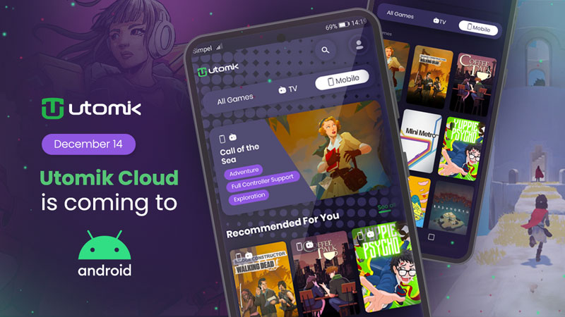 Utomik Cloud is available for Android